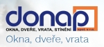 logo firmy Donap, spol. s r.o. - okna, dveře, vrata, stínění